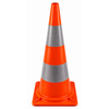 Traffic cone 75 cm PVC - highly flexible + Class 2