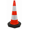 Traffic cone 75 cm 'ECO FOOT' - low-cost and environmentally friendly