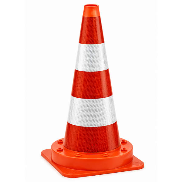  One-piece traffic cone 50 cm - full reflective + SB 250