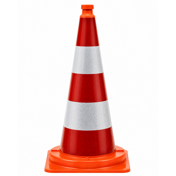  One-piece traffic cone 75 cm - full reflective + SB 250