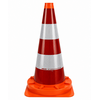 One-piece traffic cone 75 cm - full reflective + SB 250