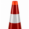 One-piece traffic cone 75 cm - full reflective + SB 250