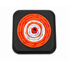 Heavy duty collapsible traffic cone 50 cm with integrated LED