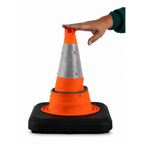 Collapsible (foldable) traffic cone 50 cm