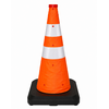 Cône de signalisation pliable lesté 70 cm avec LED intégrée