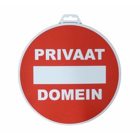  Pictogram 'Privaat Domein' Ø 300 mm