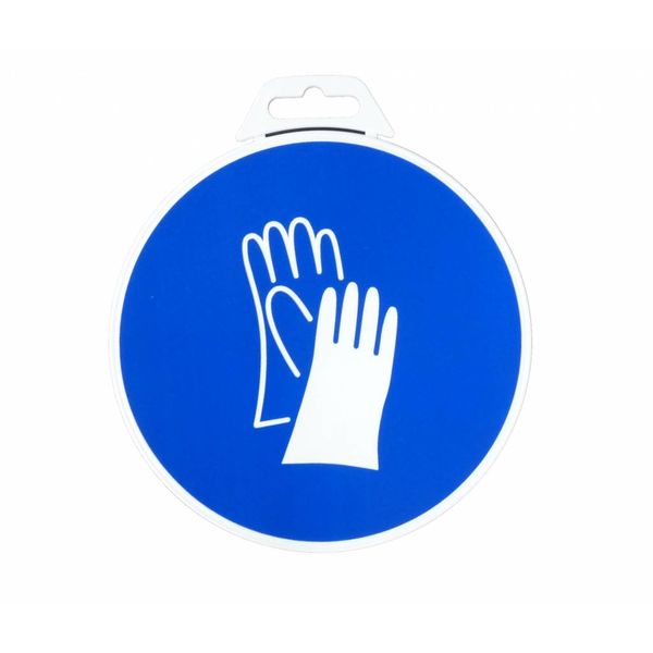  Icon 'Gloves Mandatory ' Ø 180 mm