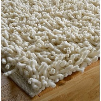 Tisca Handwebteppich | Olbia SHAG | 80% Schurwolle, 20% Jute