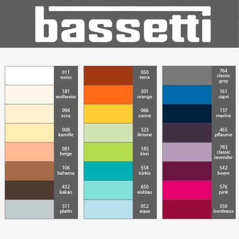 Bassetti fitted sheet | NORMAL HEIGHT MAX. 20 cm | ... different sizes, 29 colors!