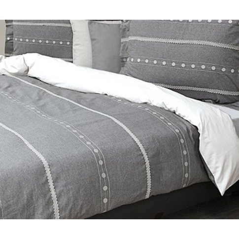 HnL Giel bed linen | 2 sizes | grey-white