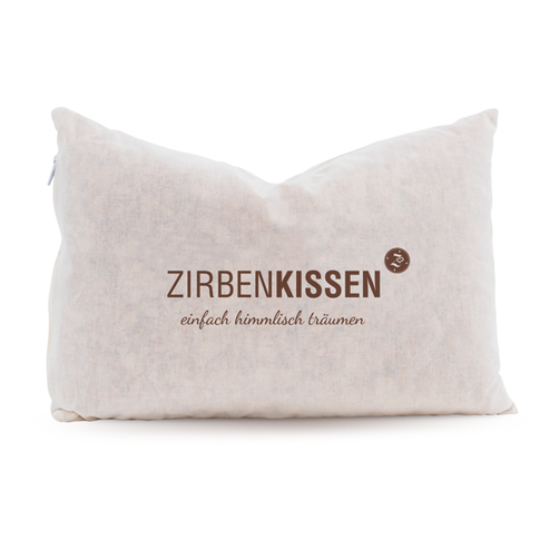 Zirben Familie Stone pine pillow 30x20 nature - "Simply dream heavenly"