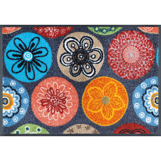 Kleen-Tex-Fußmatten wash+dry doormat | Corals | ...washable mat with rubber edge!