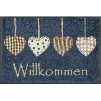 Kleen-Tex-Fußmatten wash + dry doormat | Cottage Hearts | ... washable mat with rubber edge!