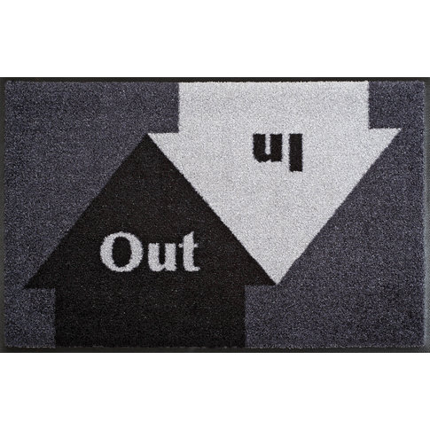 Kleen-Tex-Fußmatten wash + dry doormat | In & Out | ... washable mat with rubber edge!