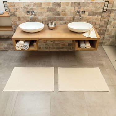 Rhomtuft Badteppich Plain 100 Baumwolle Teppich Hemsing