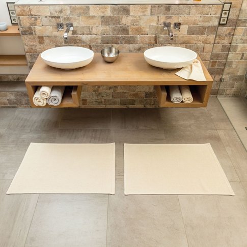 Rhomtuft Badteppich | PLAIN 100% Baumwolle
