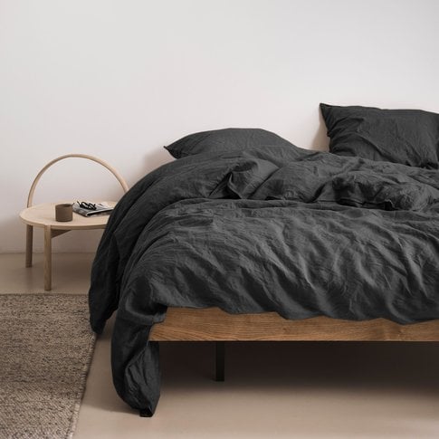 MARC O'POLO  Marc O'Polo bed linen | VALKA anthracite | 100% linen