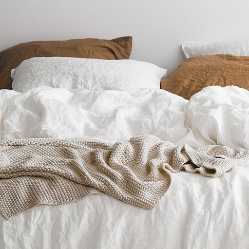 MARC O'POLO  Marc O'Polo bed linen | VALKA white | 100% linen | various sizes