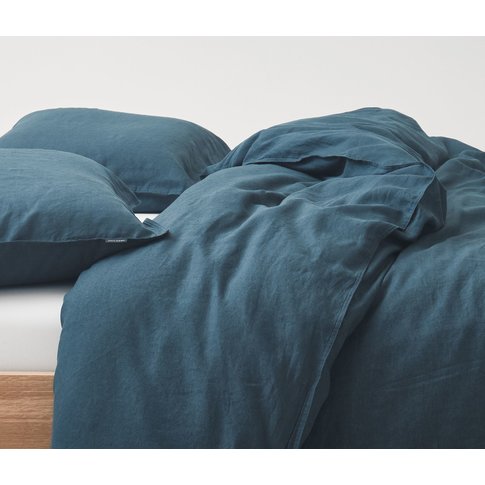MARC O'POLO  Marc O'Polo cushion cover | VALKA indigo blue | 100% linen | 40 x 40 cm