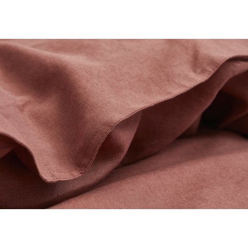 MARC O'POLO  Marc O'Polo pillowcases | VALKA earth red | 100% linen | 40/80, 40/40 cm