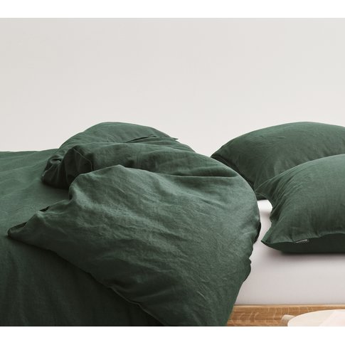 MARC O'POLO  Marc O'Polo bed linen | VALKA deep green | 100% linen | 135/200, 80/80 cm