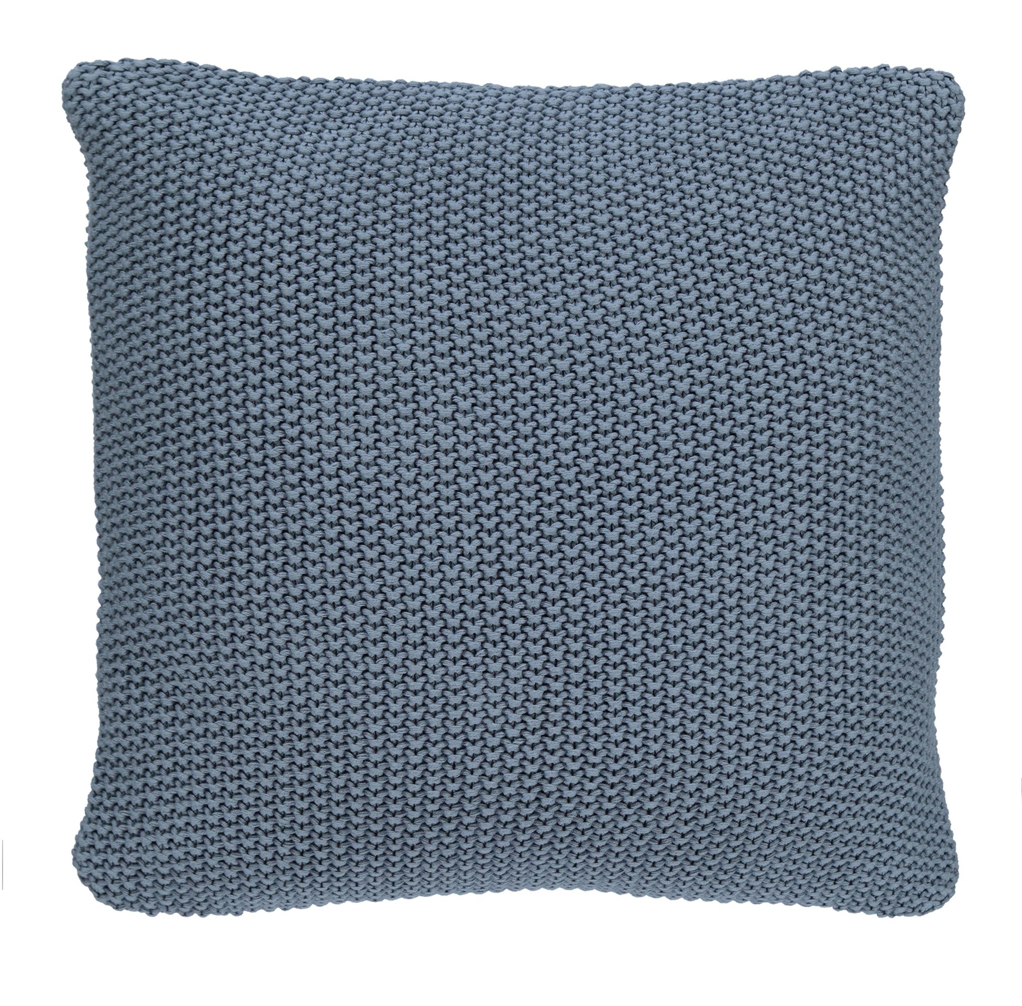 Kissen NORDIC KNIT smoke blue | Baumwollstrick | 50x50 cm |Produktinfo