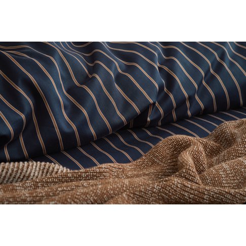 MARC O'POLO  Marc O'Polo bed linen | MULJI deep blue | 100% yarn-dyed cotton