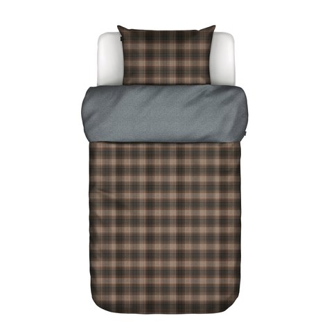 MARC O'POLO  Marc O'Polo bed linen | HALFOSS warm pecan | 100% yarn-dyed cotton flannel