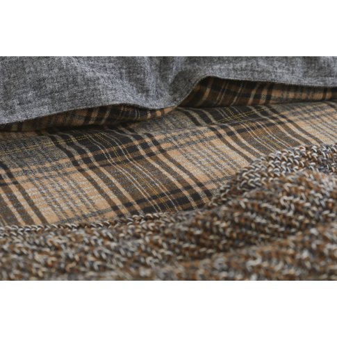 MARC O'POLO  Marc O'Polo Bettwäsche | HALFOSS warm pecan | 155/ 220, 80/80 cm