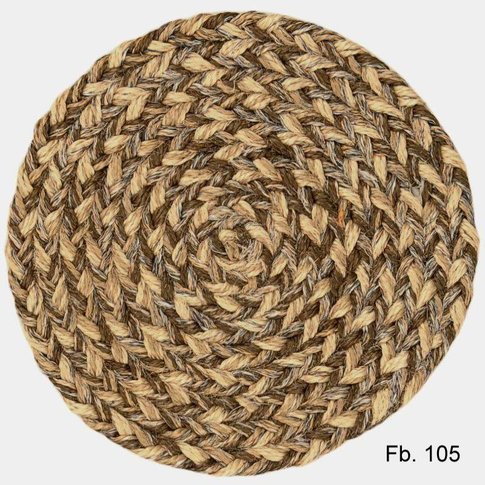 Tisca Romeo Flecht Teppich | RUND | 100% Sisal