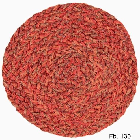 Tisca Romeo Flecht Teppich | RUND | 100% Sisal