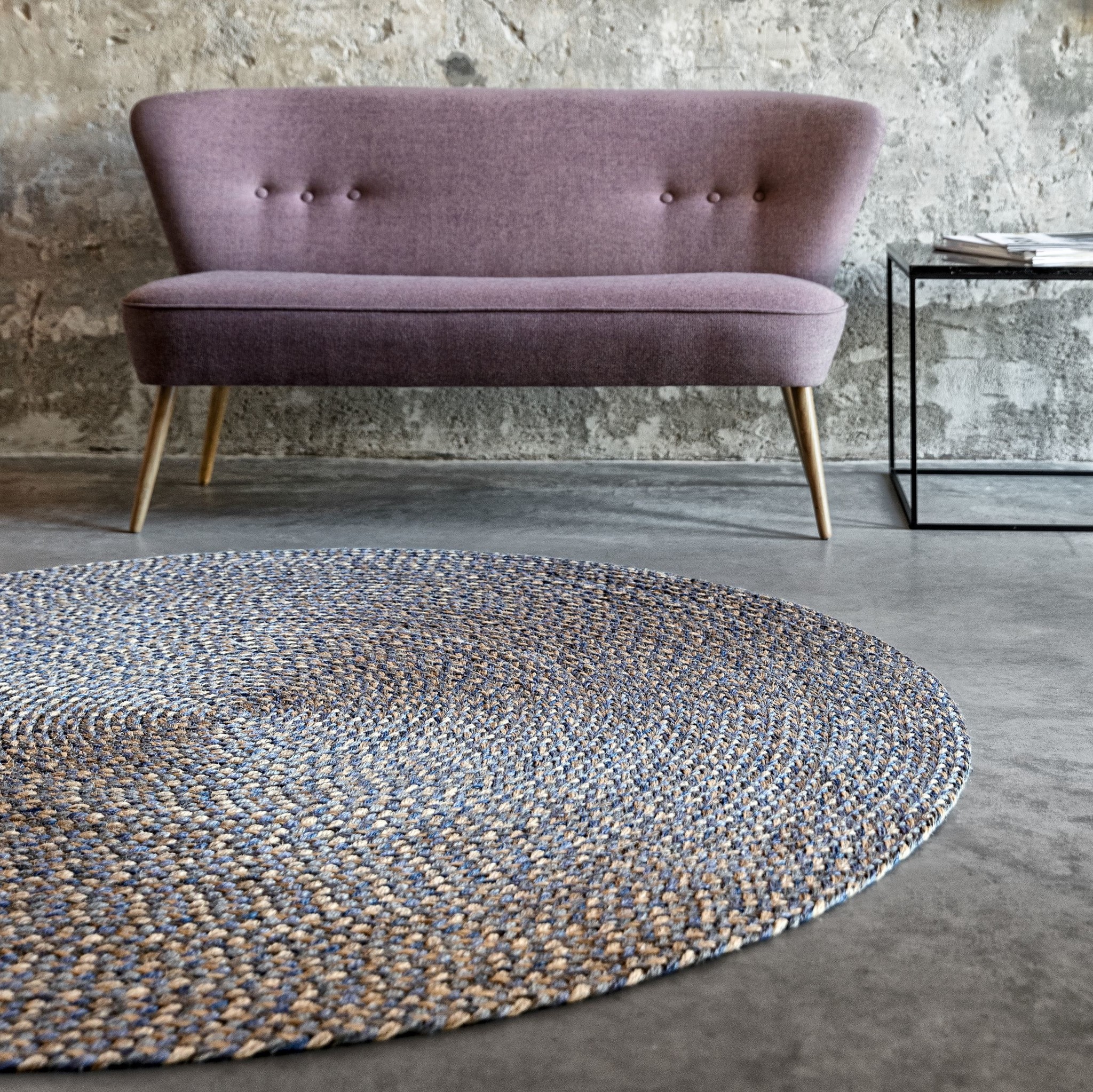 Sisal Carpet sisal ROUND Hemsing Teppich - | 100% | Romeo