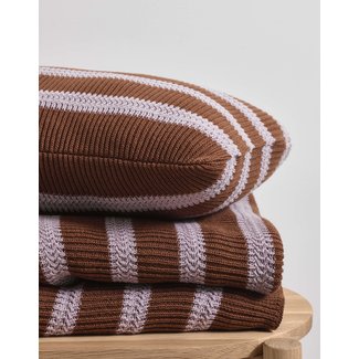 MARC O'POLO  STRUCTURE KNIT toffee brown | Cotton knit