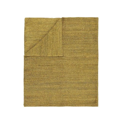 MARC O'POLO  KUARA yellow | Cotton knit | Plaid & Pillow | Hemsing carpet