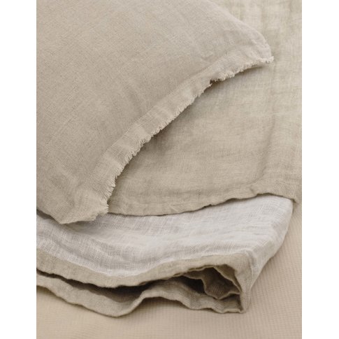 MARC O'POLO  LINKA QUILT/KISSEN  sand | Reines Leinen