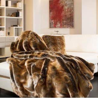 Star Home Textil GmbH GOLDEN ZOBEL | Webfelldecken | 85% Polyacryl, 15% Polyester