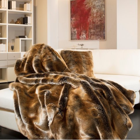 Star Home Textil GmbH GOLDEN ZOBEL | Webfelldecken | 85% Polyacryl, 15% Polyester