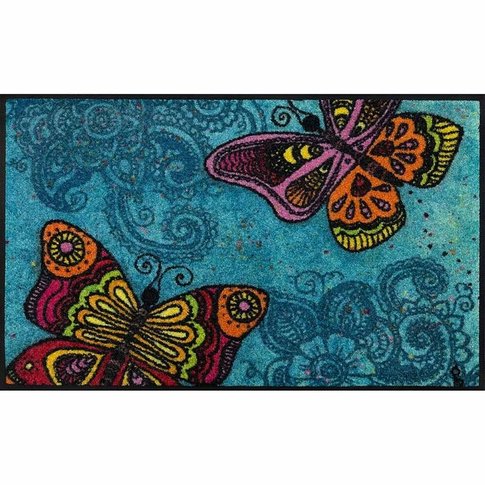 Kleen-Tex-Fußmatten wash+dry doormat | Spread your wings | 40/60 or 50/75 cm | ...washable mat with rubber edge!