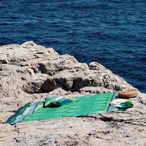 Bassetti  Granfoulard | FARAGLIONI v2| 270/270 cm |  ...frische  Sommerfarben!