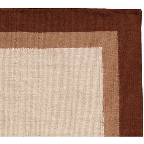 Heluan Teppich Heluan NATUR | Des. 1691 BORDER | Ägyptischer Kelim | 100% Schurwolle