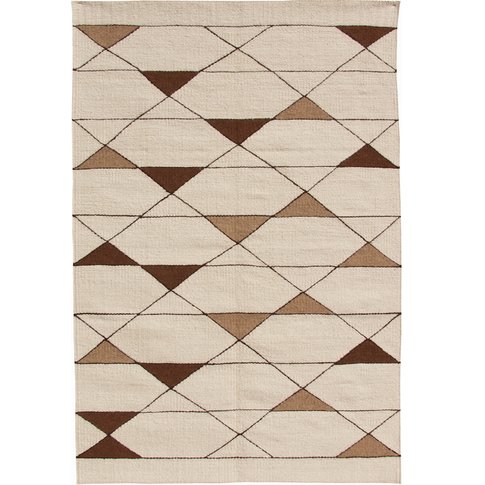 Heluan Teppich NATUR | Des. 1334  SPIDER TRANGLE | 100% Schurwolle