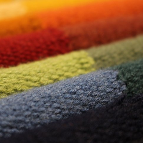 Moderner Kelim FINESSE UNI | 46 colours & custom sizes | 100% virgin wool