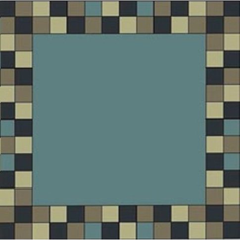 Moderner Kelim FINESSE | CUBE BORDER & Custom Size | 100% Virgin Wool