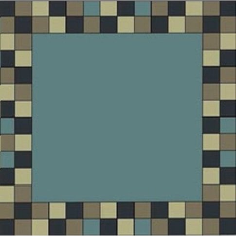 Moderner Kelim Kelim Carpet Finesse | CUBE BORDER 3300 | 100% virgin wool