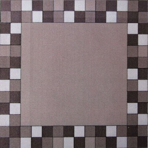 Moderner Kelim Kelim Teppich Finesse |  WÜRFEL BORDER 3300 |  100% Schurwolle