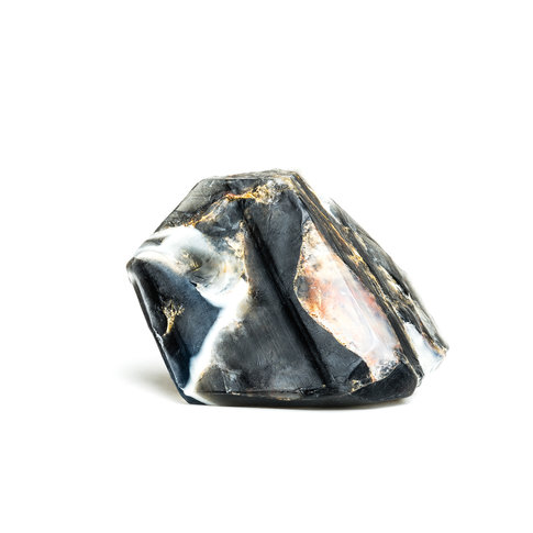 SoapRocks | Myna Seifen SCHWARZER ONYX | Körperseifen - Jedes Stück ist ein einzigartiges Unikat  ca. 170 g