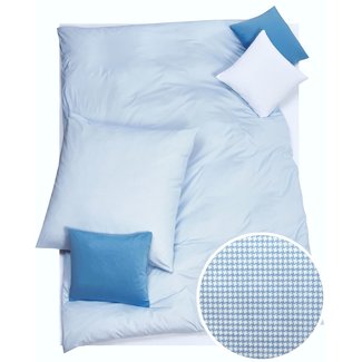 Doris Meyer Doris Meyer | 100% Baumwolle | HAHNENTRITT - bleu-weiss Doris Meyer Doris Meyer | 100% Baumwolle | HAHNENTRITT - bleu-weiss