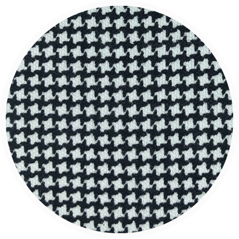 Doris Meyer  Doris Meyer | Interlock-Jersey | HAHNENTRITT | schwarz-weiss