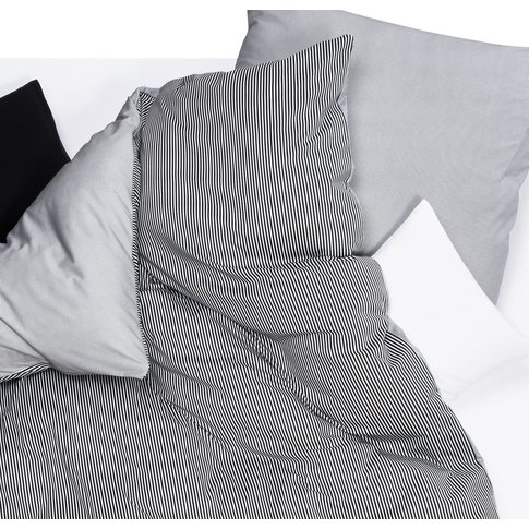 Doris Meyer  Doris Meyer | Interlock-Jersey | STREIFEN-HAHNENTRITT | schwarz-weiss