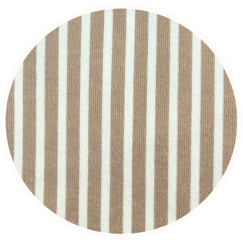 Doris Meyer  Doris Meyer | Interlock-Jersey | STREIFEN-HAHNENTRITT | sand-weiss